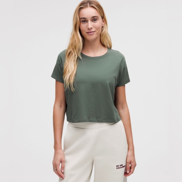 lululemon athletica Tops - Lululemon Boxy Cropped Tee